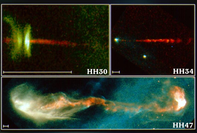 Bipolar outflows from low-mass protostars Herbig-Haro objects A clue: evidence for bipolar