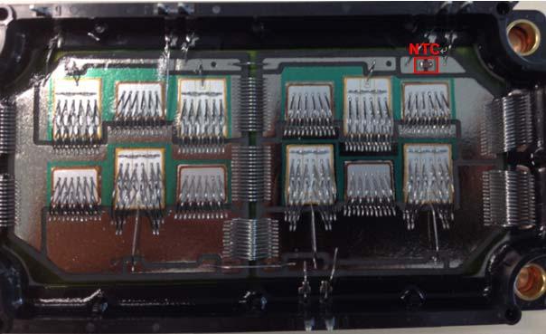 Fg. 2. NTC nsde IGBT module 2. Usng the NTC as a temperature sensor and OT protecton 2.1.