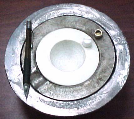 Figure 5 Components of a weapon mock-up consisted of an inner polymer bowl containing a distributed source,