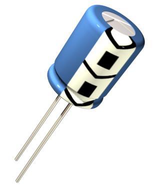 These are electrolytic capacitors and tantalum capacitors.