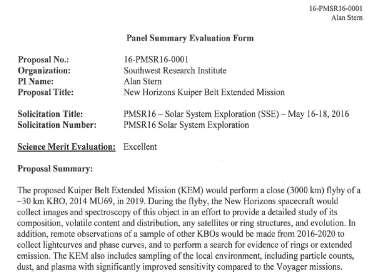 Extended Mission Background 2016: NH 5-Year KEM PMSR Proposal 2016-2021.