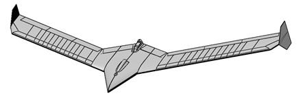 since the subject vehicle is designed to flutter within the flight envelope. The vehicle of interest, depicted in Figs.
