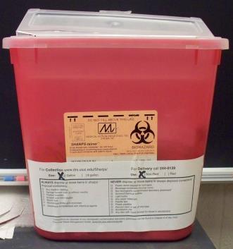In Illinois, the Illinois Environmental Protection Agency (IEPA) has designated the following material (used or unused) as sharps: Any medical needles, Syringe barrels (with or without needle),