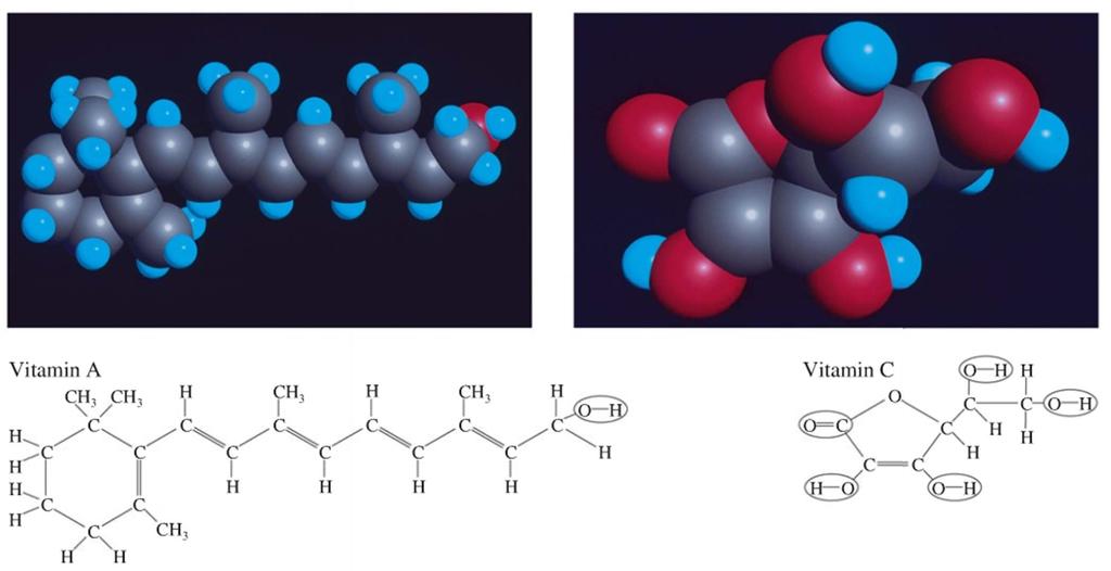 Solubility and Structure Molecules with many polar bonds tend to be soluble in water (hydrophillic)