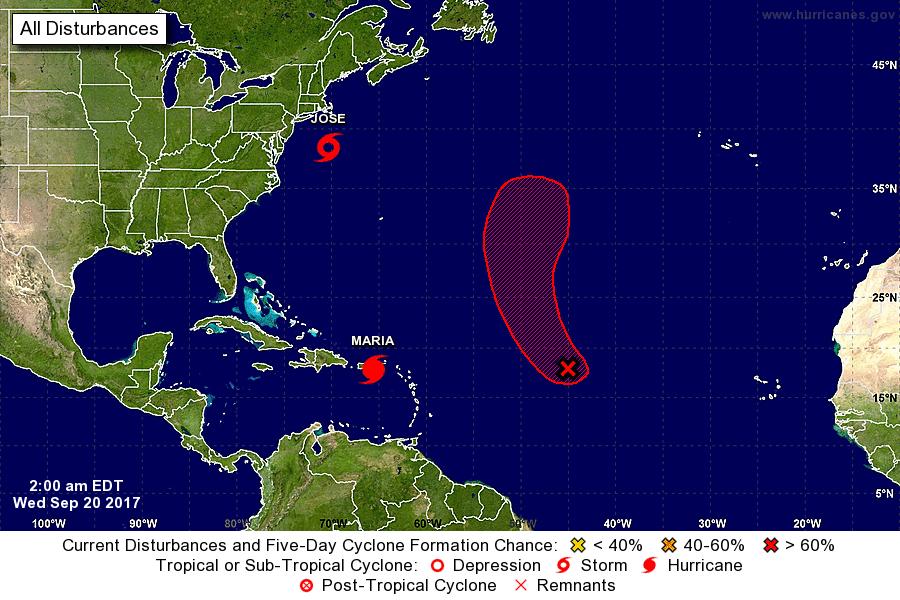 Tropical Outlook Atlantic Disturbance 1 (as of 2:00 a.m.