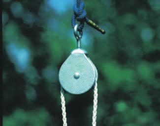 Figure 16 A fixed pulley is another form of the lever. Infer the lengths of the input arm and output arm in a pulley.