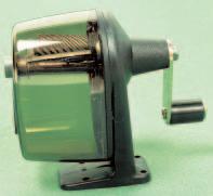 Figure 19 The handle on a pencil sharpener is part of a wheel and axle. You apply a force to the handle.