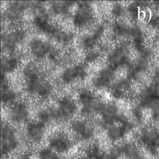 The annealing temperatures are 150 (a), 200 (b) and 350 (c) C. The size of all the image is 1 µm x 1 µm.
