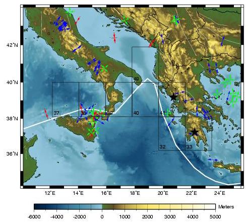 2 Greek Earthquakes 8 Aug 2003 Mw=6.7 1 Mar 2004 Mw=5.7 G.