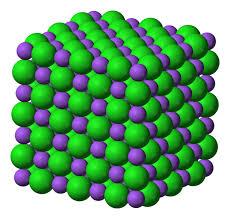 Ionic crystal (solid) usually solid, (high MP) must break ionic bonds to melt strong bond NaCl no intramolecular bonds