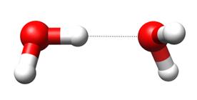 Hydrogen bond (5-30 kj mol -1 ) Is formed between a hydrogen atom bound to an electronegative atom