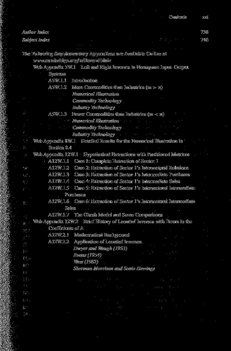 xxi Author Index 738 Subject Index 746 The Following Supplementary Appendices are Available Online at www.cambridge.org/niillerandblair Web Appendix 5W.