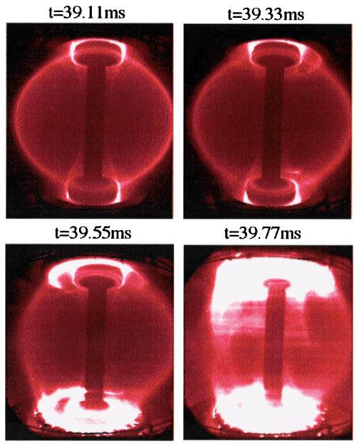 1778 Phys. Plasmas, Vol. 5, No. 5, May 1998 Gates et al. FIG. 7. High-speed video camera frames showing a large n 1 perturbation of the plasma boundary.