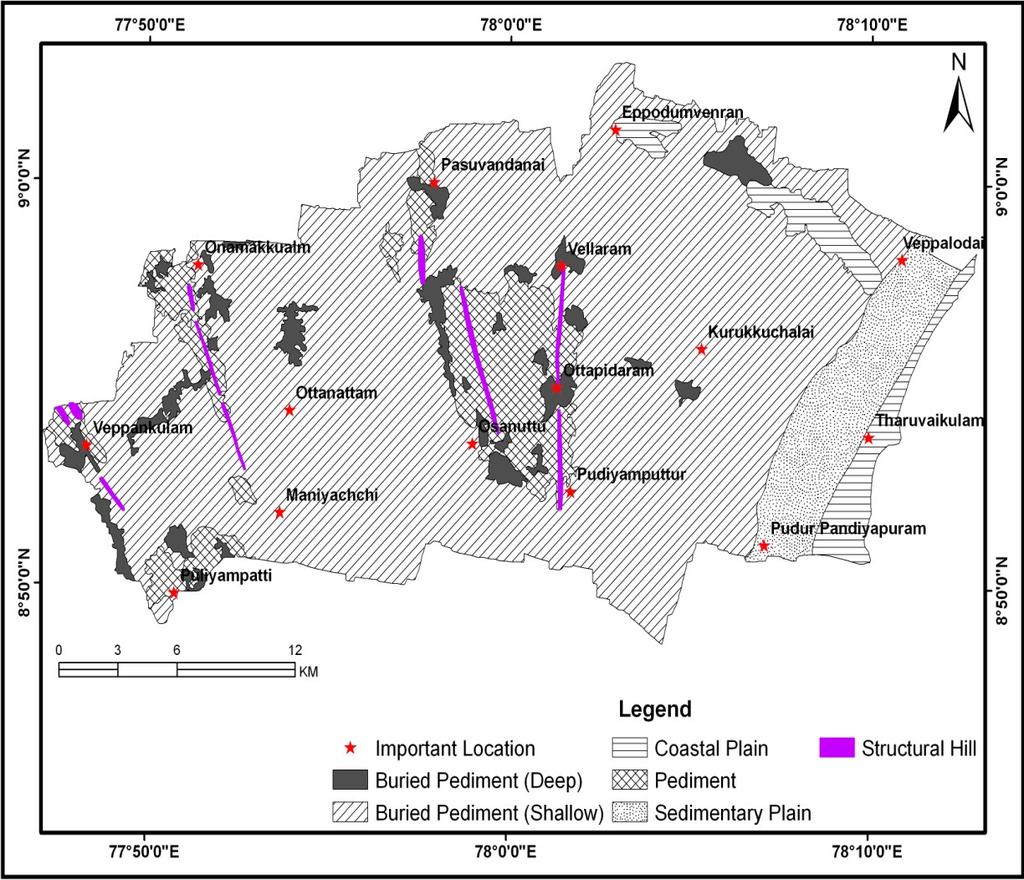 its groundwater potential zones were demarcated (Jagadeeswara Rao et al., 2004).