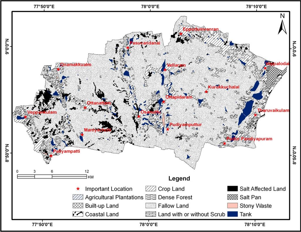 3.3 Land Use/Land Cover Role of Remote Sensing and GIS in artificial recharge of the ground The land use/land cover of the study area is characterized by a mixture of forest cover, agricultural