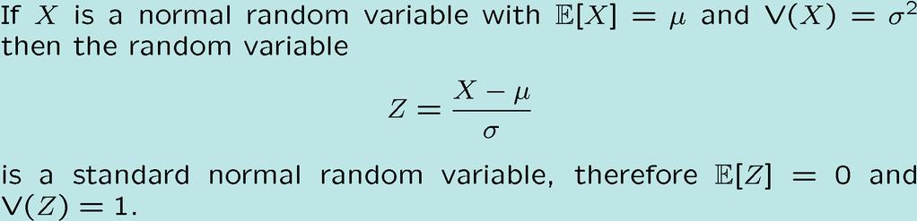Standardizing a Normal Random Variable!