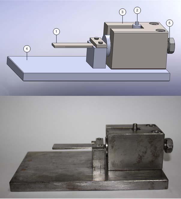 Mechanical amplification system for displacements produce by piezoelectric actuators 45 A first amplification system was manufactured by laser welding of three leaf slides, two of 1.
