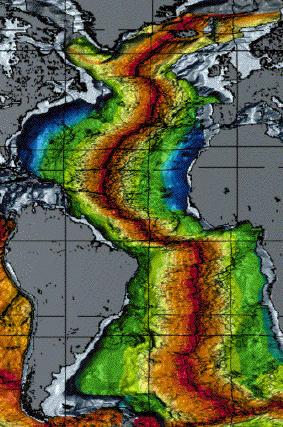 Map of Oceanic Crust