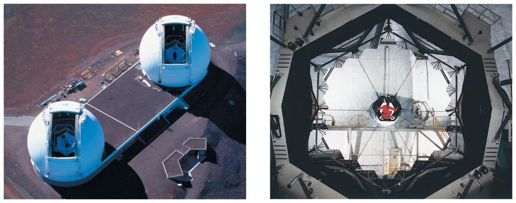 Twin Keck telescopes on Mauna Kea in Hawaii Imaging Imaging