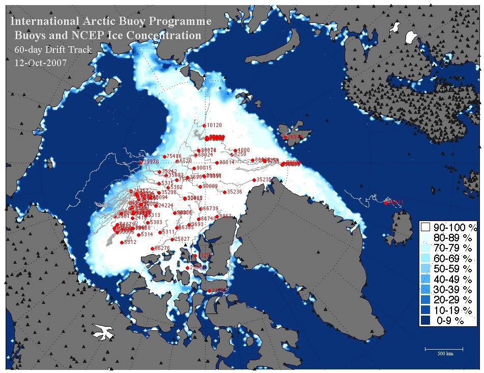 Latest Buoy Map SUMMARY Over 200 buoys deployed for the International Polar Year!