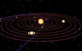 ORBITS IN THE SOLAR SYSTEM The model in the picture works to illustrate the differences in each planet s orbit.