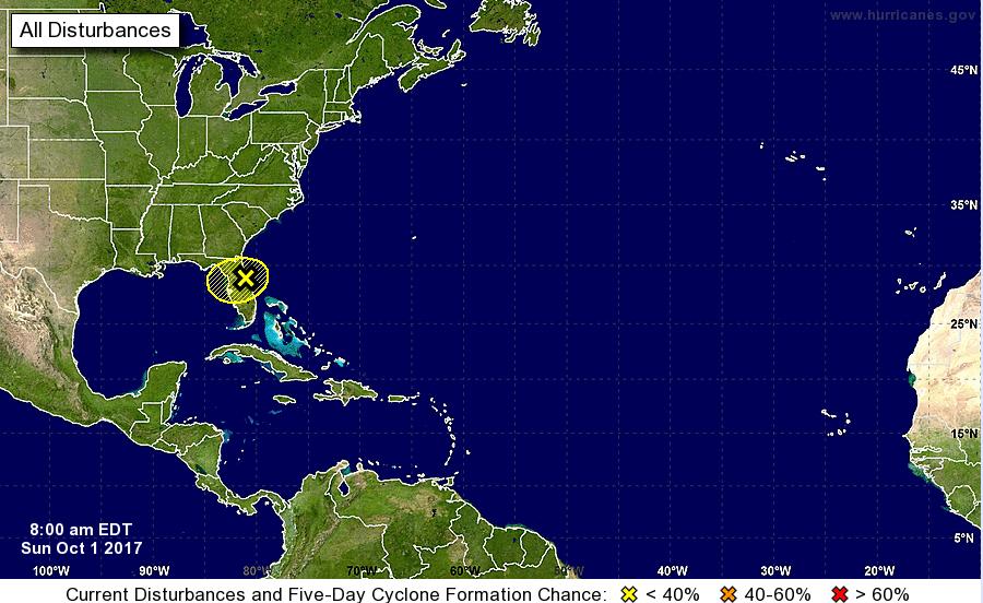 Tropical Outlook Atlantic Disturbance 1 (As of 8:00 a.m.