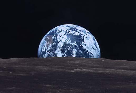 Bright blue marble
