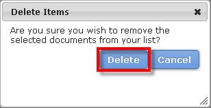 Click the Delete Selected option from the Select an Action menu.