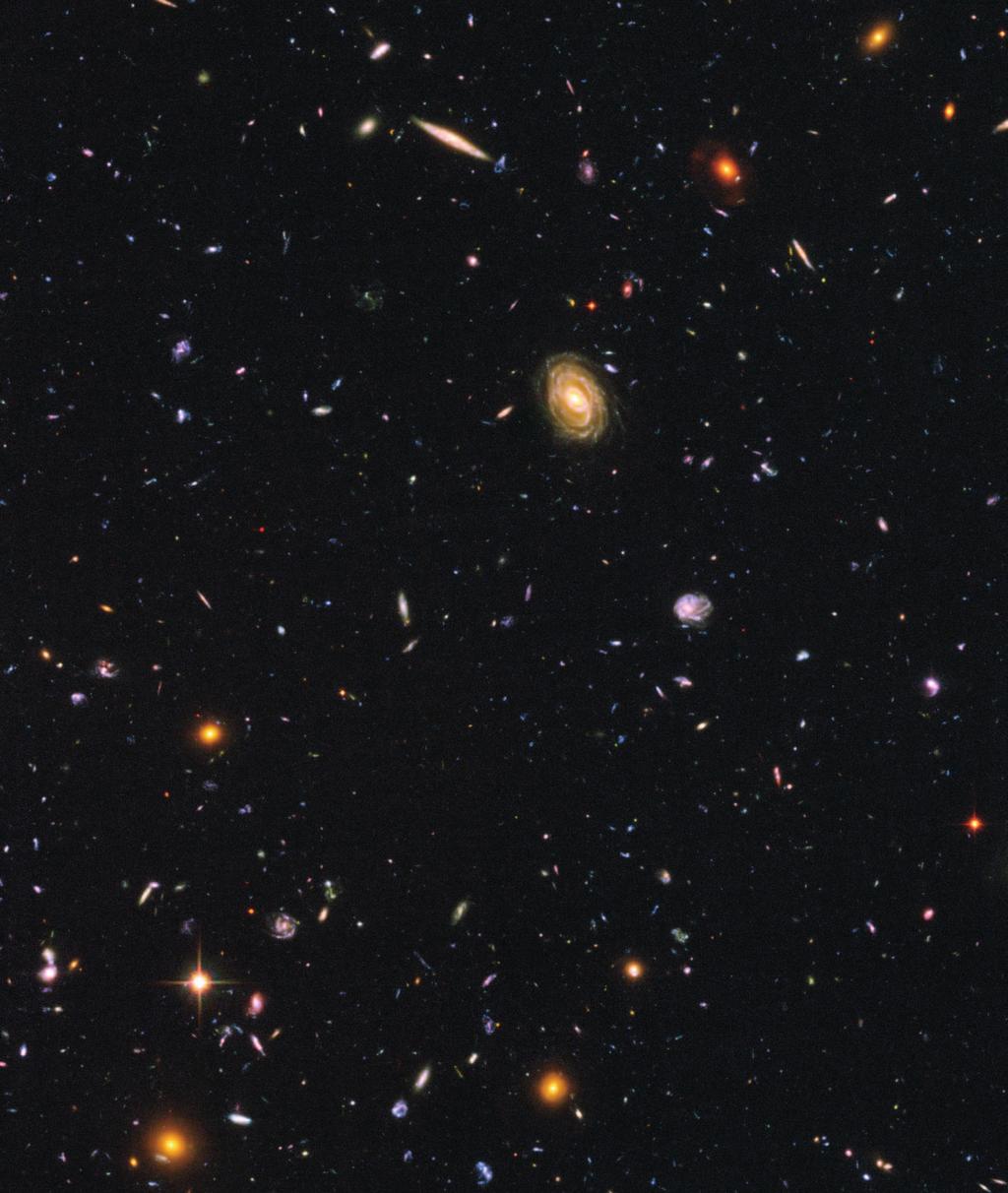 The Hubble Ultra Deep Field from 2004 represents the deepest portrait of the visible Universe yet achieved by mankind.
