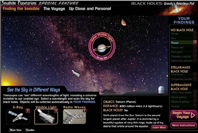 HubbleSOURCE Exhibit Components Black Holes: Gravity's Relentless
