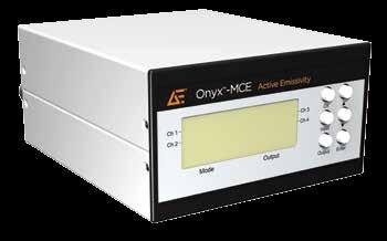 Onyx -MCE MULTI-CHANNEL OPTICAL FIBER PYROMETERS WITH ACTIVE EMISSIVITY COMPENSATION The new Onyx series meets the most demanding accuracy and repeatability requirements over a broad temperature