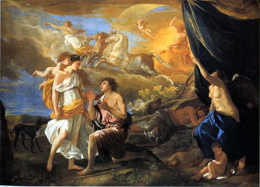 Nicholas Poussin Selene and Endymion 1630 Oil on canvas Detriot Institute of the Arts Selene was the Greek Goddess of the Moon, (Also known as