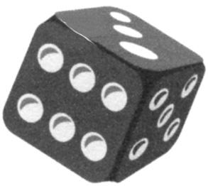 5 Examiner 3. Bethan throws a dice.