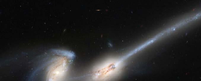The title slide is a pair of galaxies called The Mice This interacting