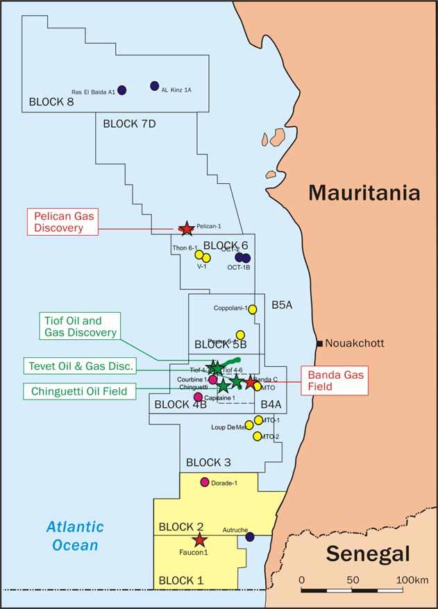 Exploration Well Analysis for Mauritania No success prior to 2000 ~ 45% success since 2000 9 8 7 No of wells 6 5 4 3 Faucon1 2 1 0 Failure No seal No