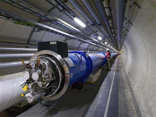 The Large Hadron Collider Counter rotating proton beams