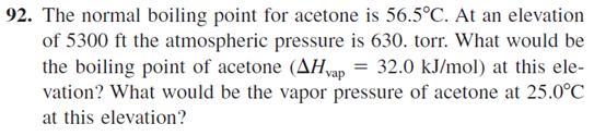 1/T will yield a straight line with a slope of H vap /R and an intercept of C (a constant characteristic of a given liquid) The slopes are always negative