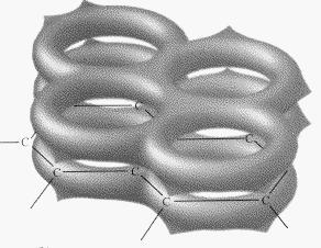 Molecules occupy the corners of the lattices. Different molecules have different forces between them. These forces depend on the size of the molecule.
