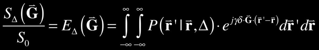 We see that from this equation that we can use the gradient G to probe a range of phase distributions for a fixed diffusion time, Δ The q-space
