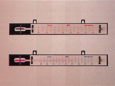 MIN-MAX THERMOMETERS No. 7220 RUTHERFORD MIN-MAX THERMOMETER Measuring range: Max. Thermometer 20 to +50 Min.