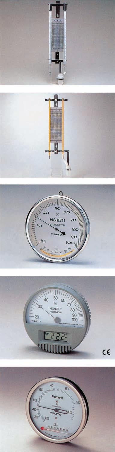 PSYCHROMETERS, HYGROTHERMOMETERS No. 7360-00 FOOSE PSYCHROMETER Measuring range: 30 to +50 Min. graduation: 0.2 0.2 Accessories: Metal frame, conversion table 440 x 117 mm (including metal frame) 0.
