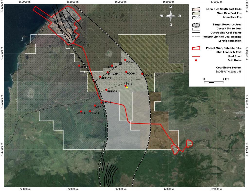 Coal Seam Mina Rica Thermal Coal Project Area Expansion Equus Mining Limited (ASX: EQE) ( Equus or the Company ) has submitted applications for new, strategically located exploration licences