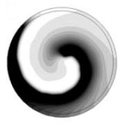 ...(7) Focussing on structure of spiral, A Spiral is described by a periodic function of phase Ф + +Ҩ( ).