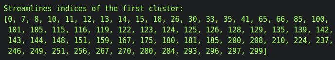 Streamline Clustering with