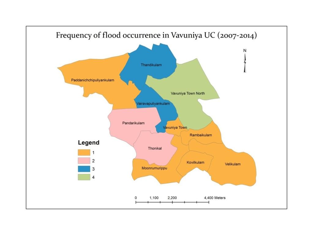 GN divisions where the percentage of flood prone areas considerably high is an important variable in flooding hazard assessment.