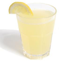 3.) Solid-liquid solution (lemonade)