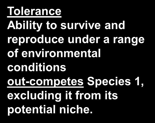conditions out-competes Species 1, excluding it from