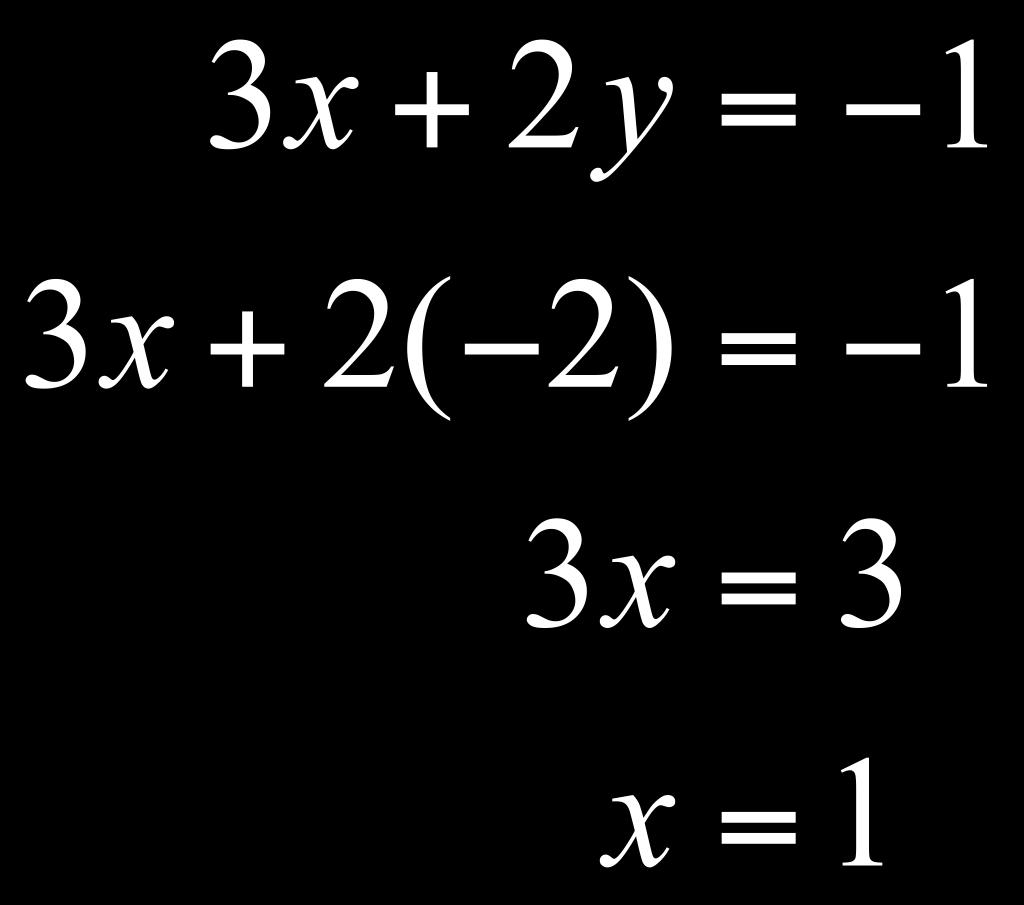 ) Step 2: Take the two new equations and eliminate