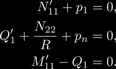 Equations of static