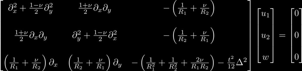 Shell equation The homogeneous